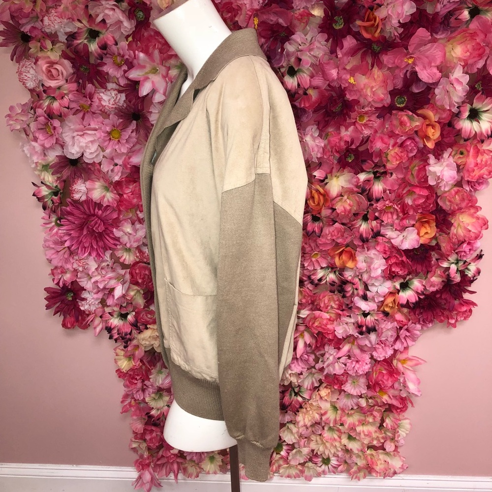 Ancora Tan and Taupe Jacket Size Medium - Picture 5 of 8